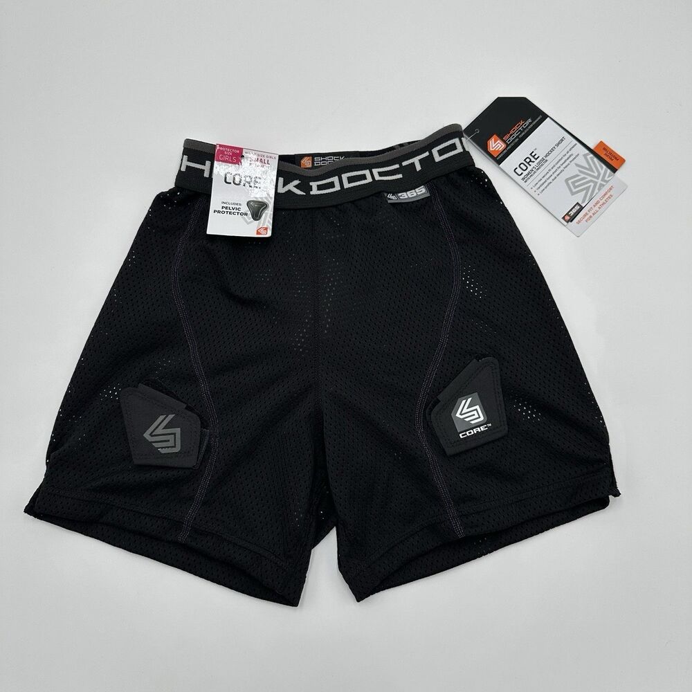 Shock Doctor Core Girls S 20-22" Youth Loose Hockey Shorts Pelvic Protector New - Picture 2 of 13